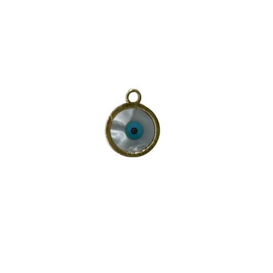 Mother of Pearl Evil Small Evil Eye Charm