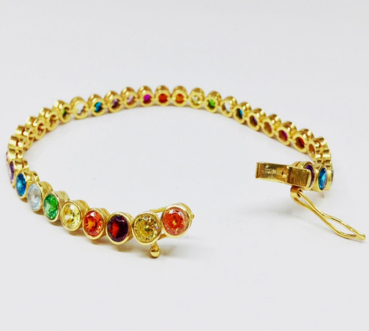 Rainbow CZ Tennis Bracelet - Pre-order 12/10