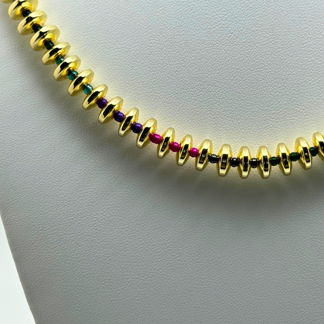 Gold and Jewel Tone Necklace